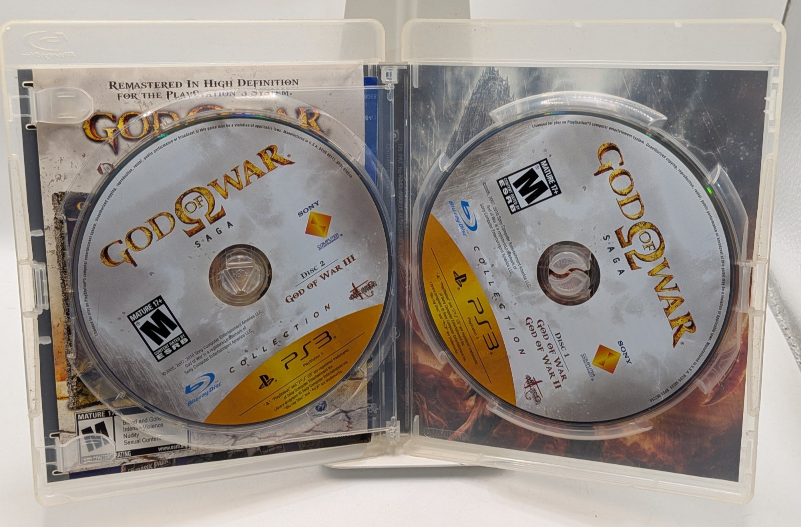 God of War Saga (Sony PlayStation 3, 2012) Disc 1 Doesn’t Work
