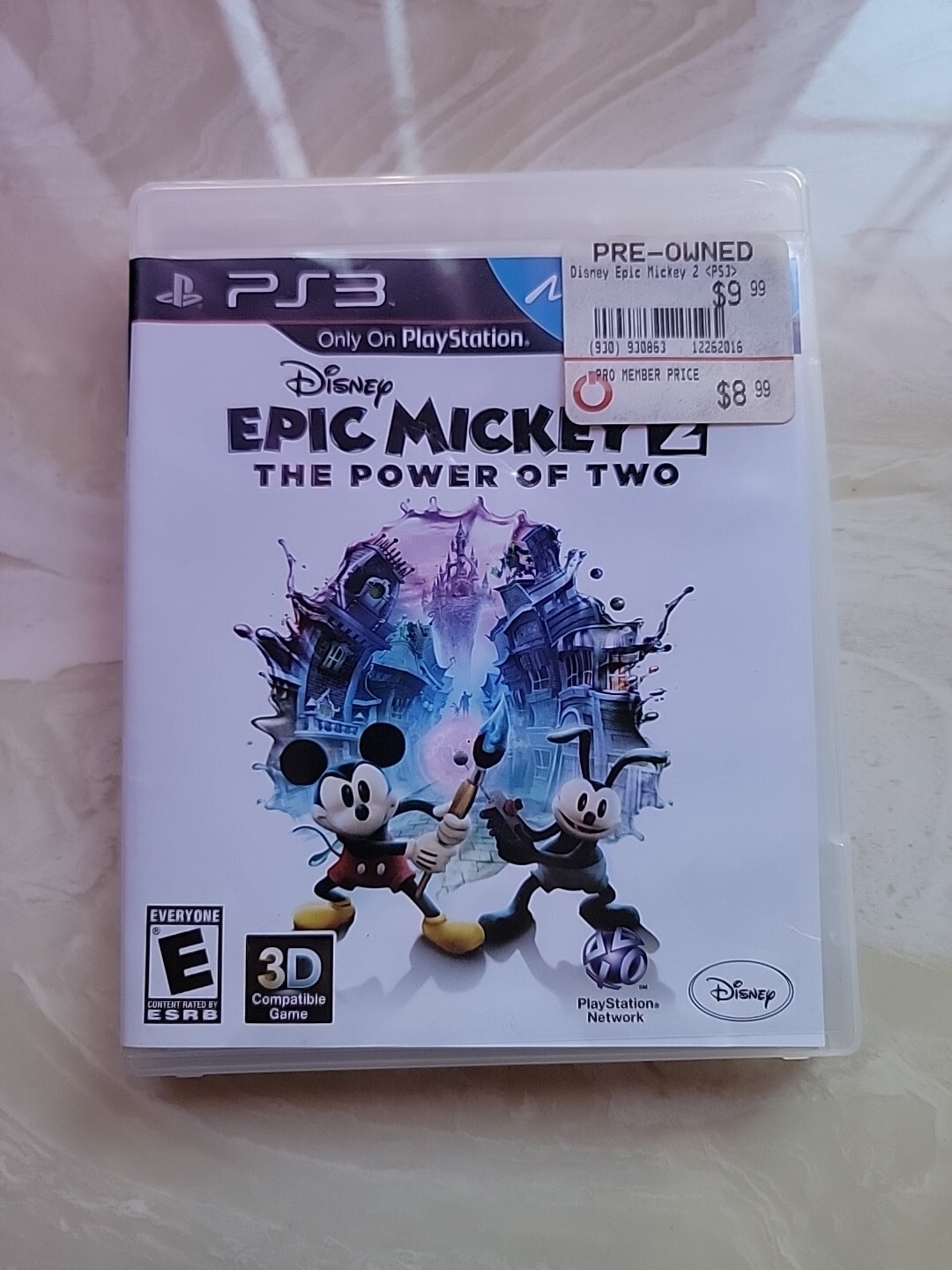Disney Epic Mickey 2: The Power of Two PlayStation 3 PS3 No Manual