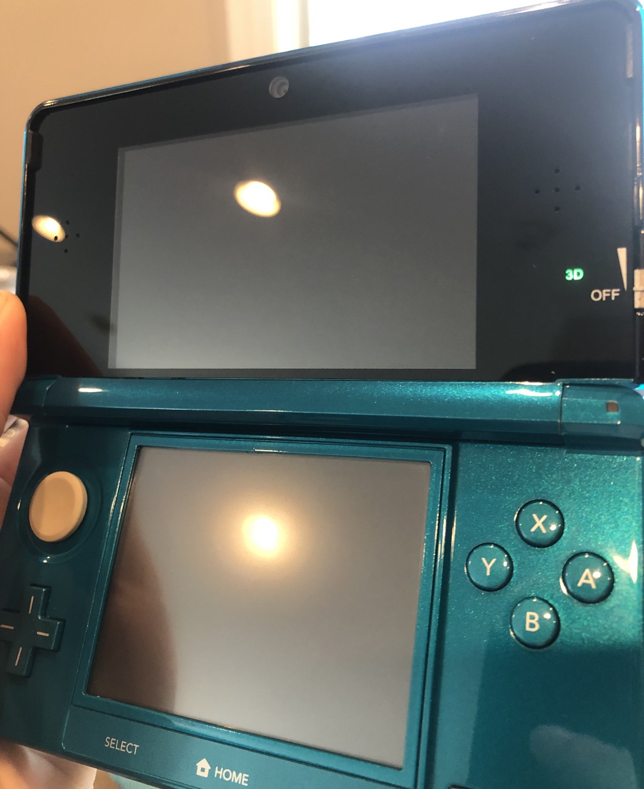 Nintendo 3DS Aqua Blue CTR-001 Handheld Console Fully Tested