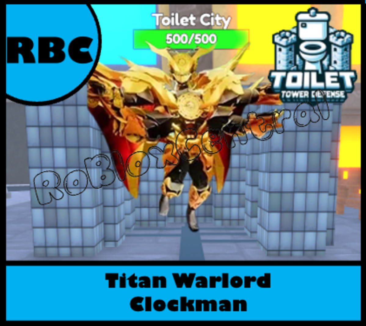 TITAN WARLORD CLOCKMAN – CHEAP TOILET TOWER DEFENSE – TTD UNIT