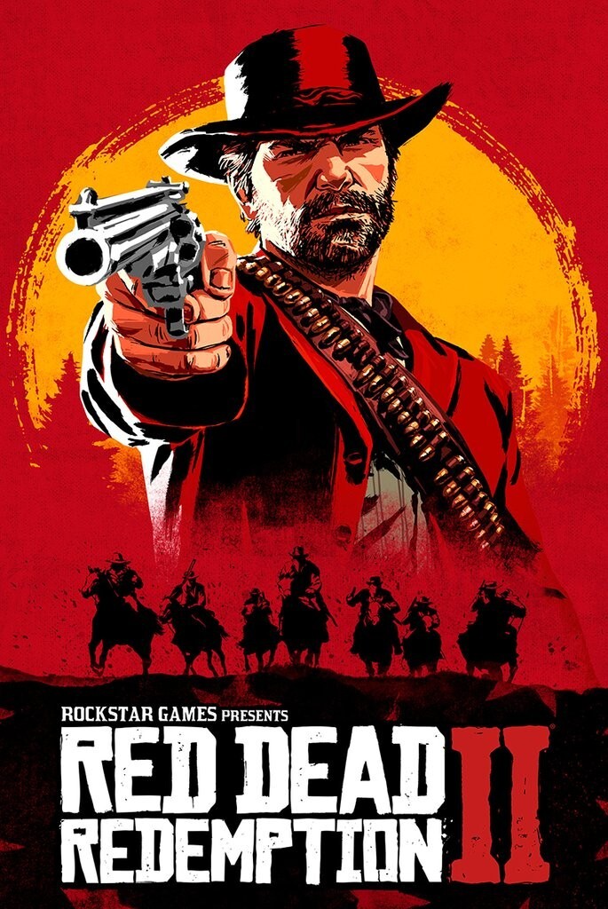 RED DEAD REDEMPTION II POSTER ROCK STAR VIDEO GAMES NEW 24×36 FREE SHIPPING