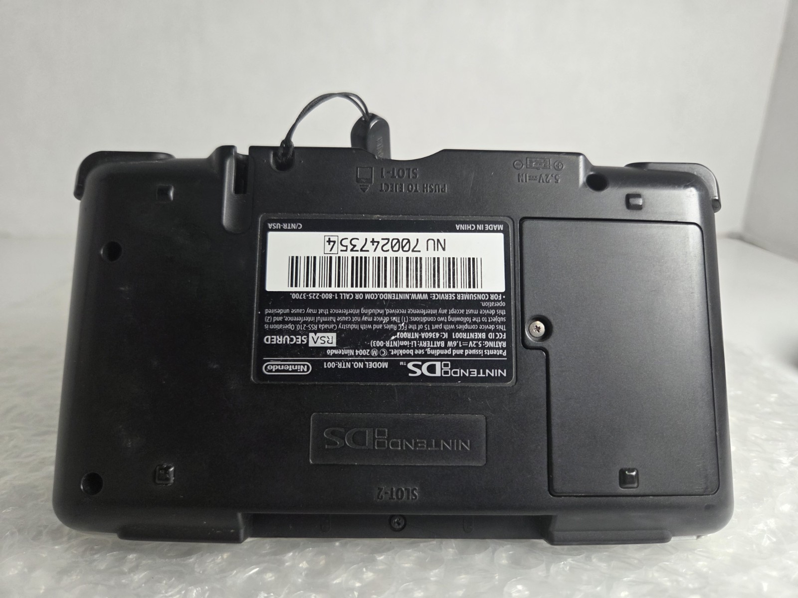 Nintendo DS GBA Orginal Model Gray Handheld System Charger Tested New Battery