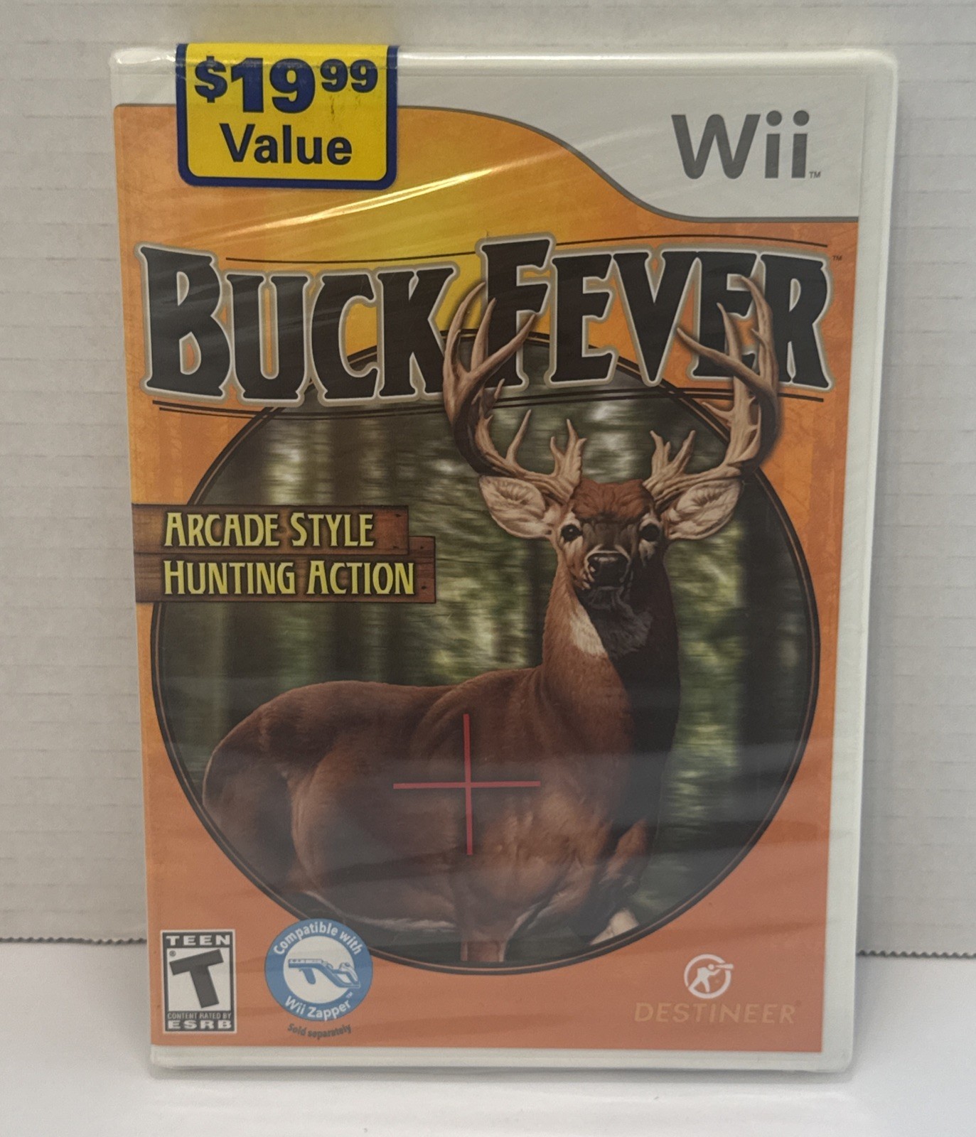 SEALED Buck Fever (Nintendo Wii, 2009) Hunting Game Destineer Arcade Style NEW