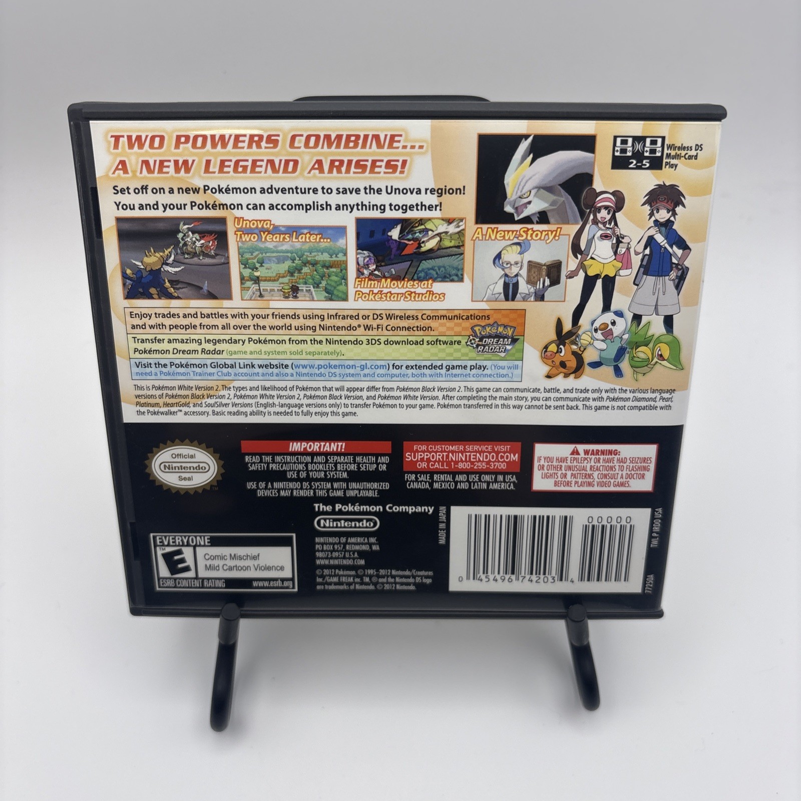 CIB MINT Pokemon: White Version 2 (Nintendo DS, 2012)