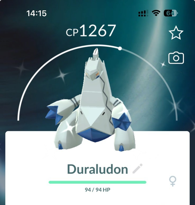 Pokémon Shiny Dynamax Duraludon P T C 0r Trade GO Read Description