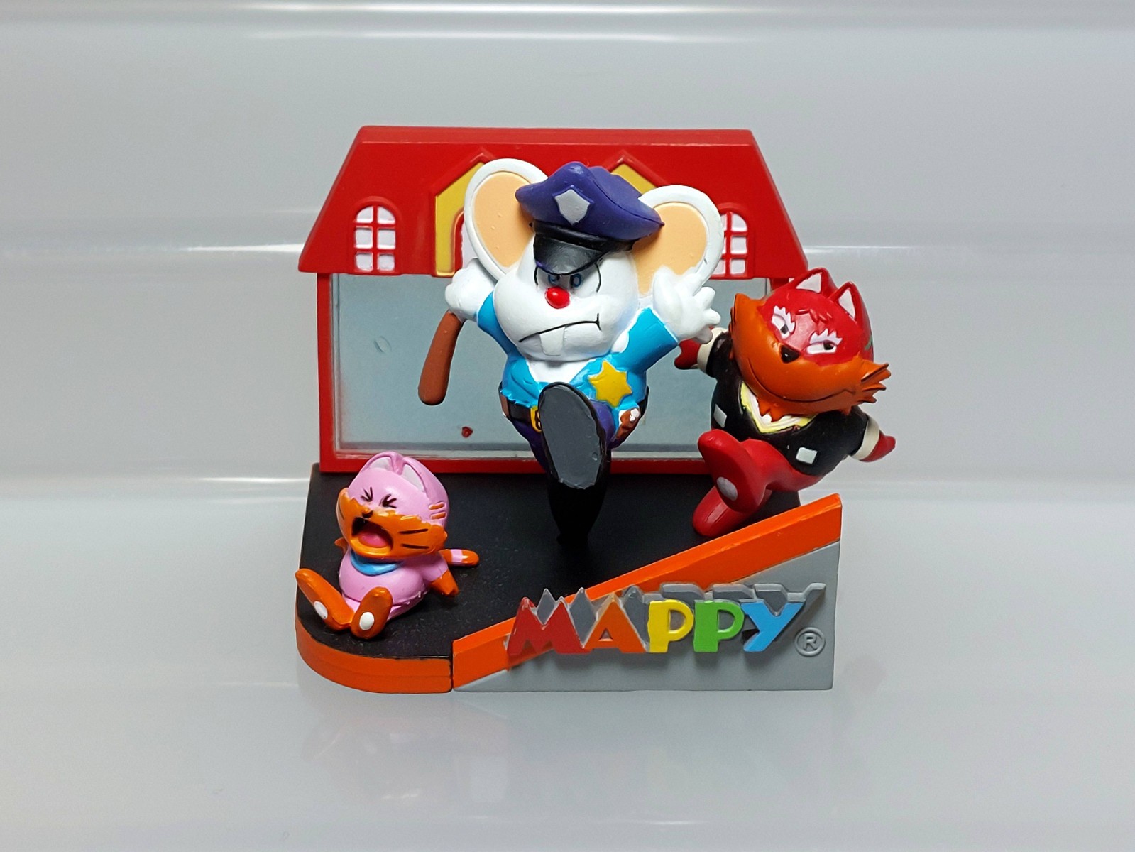 Namcole Namco Collection Mappy Meowky Goro Figure MegaHouse 2004 M05 1.8in