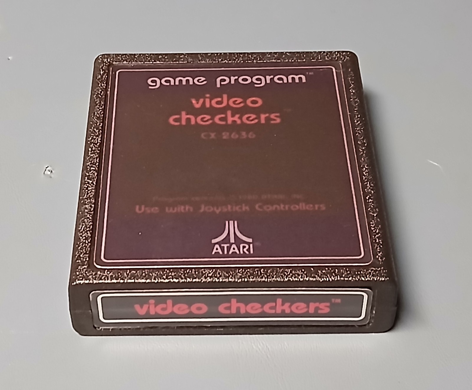 Atari 2600 Video Checkers – Complete In Box (CIB) With Manual And Catalog