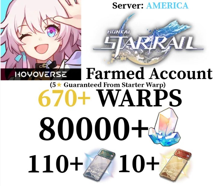 Honkai Star Rail [NA] Reroll 500+ Warps