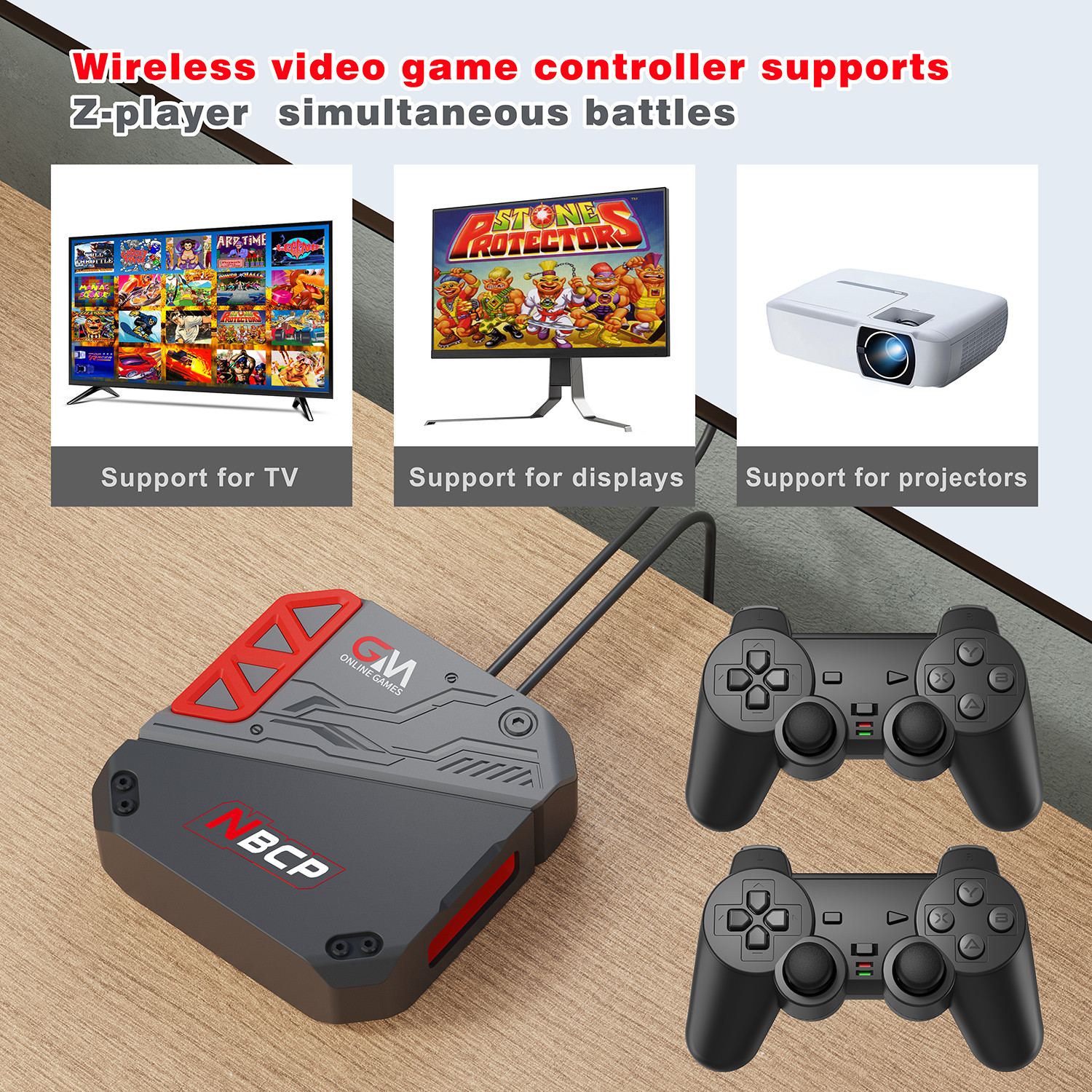 Internet-Enabled TV Game Console Kit for Competitive Multiplayer