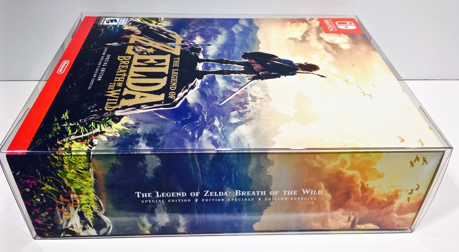 1 Box Protector for ZELDA BOTW SPECIAL EDITION NTSC SIZE ONLY! Nintendo Switch