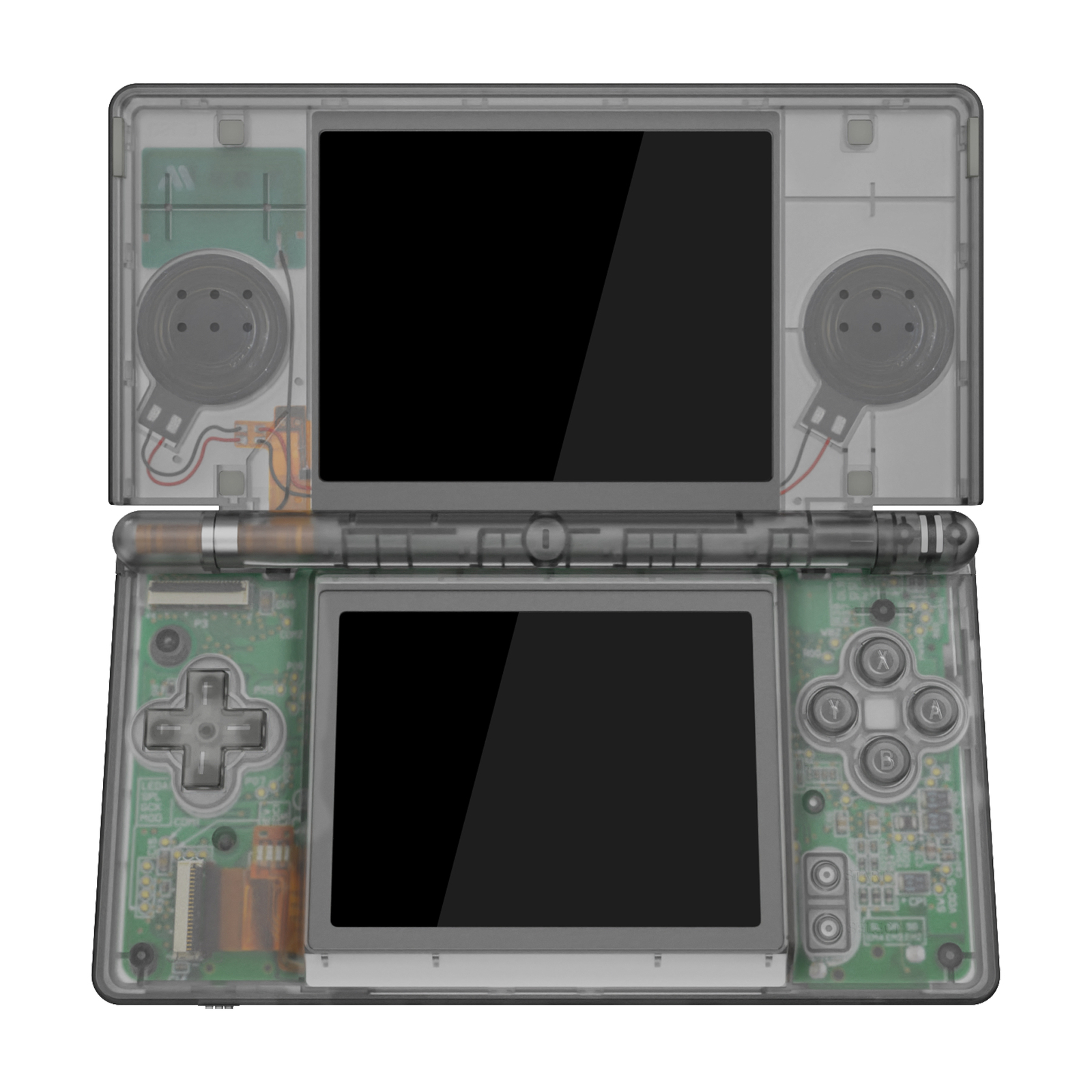 Full Replacement Housing Shell Screen Lens Buttons Clear For Nintendo DS Lite