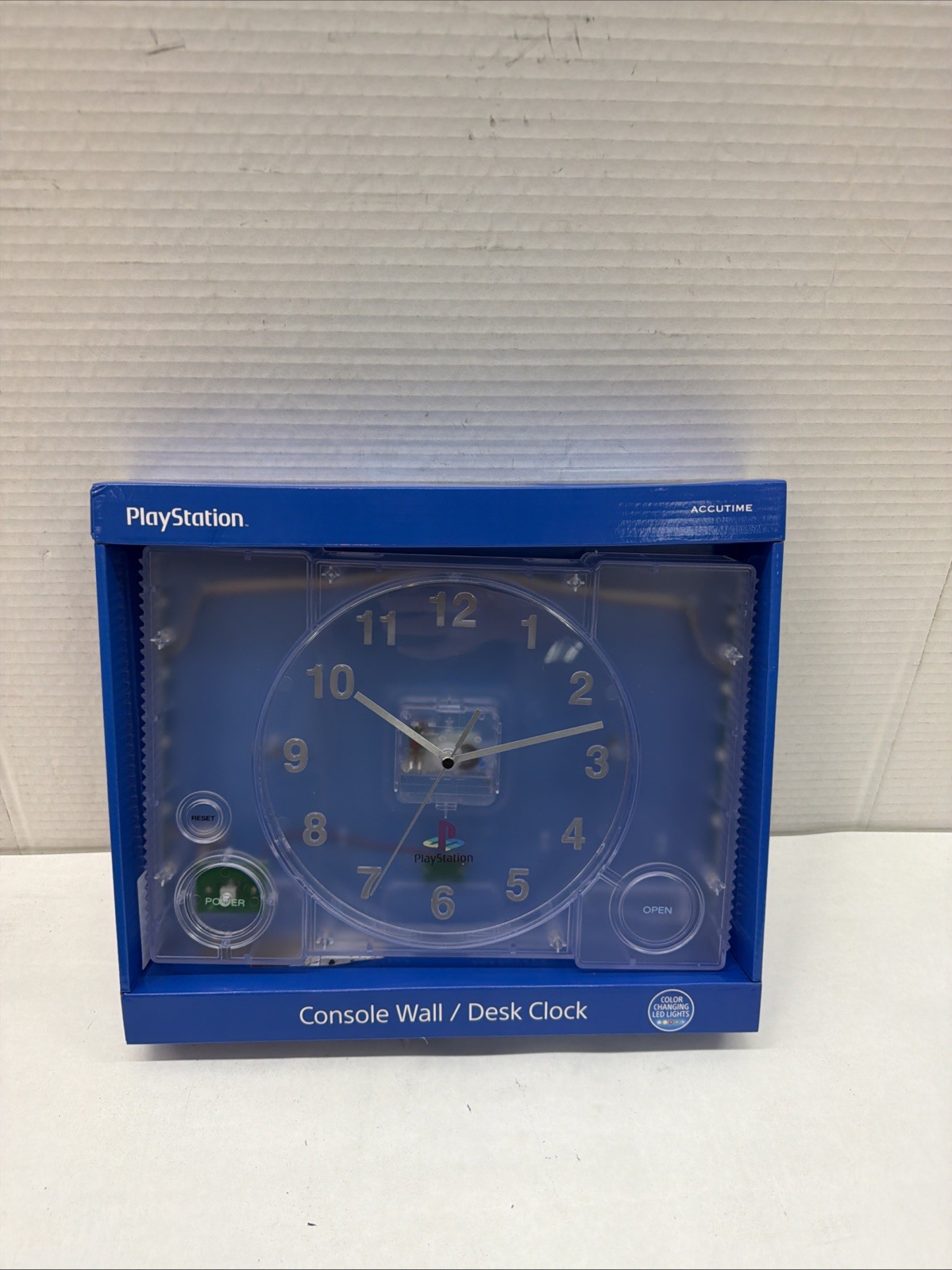 PlayStation PS1 Console Desktop or Wall Mount Clock With LED Lights