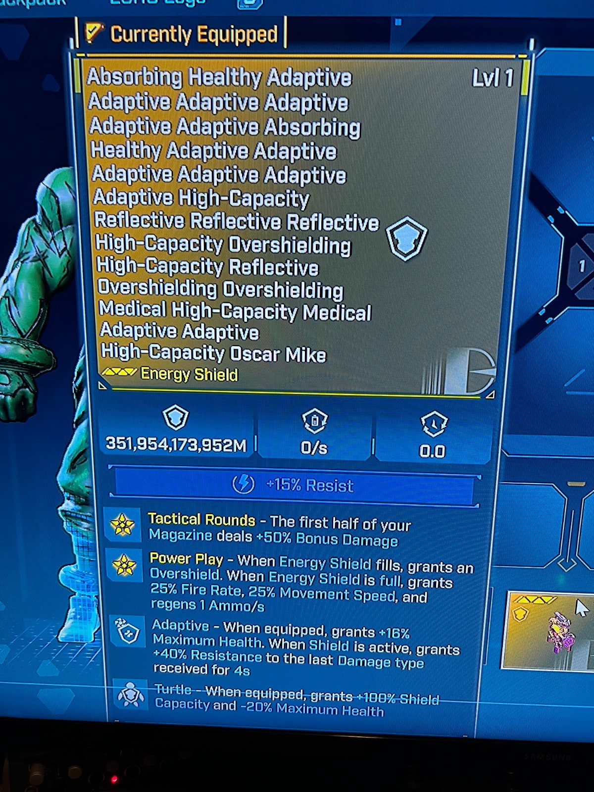 Borderlands 4✨ MODDED LEVEL ONE UNBREAKABLE GOD SHIELD LVL 1 BL4✅PC-PS-XBOX✨