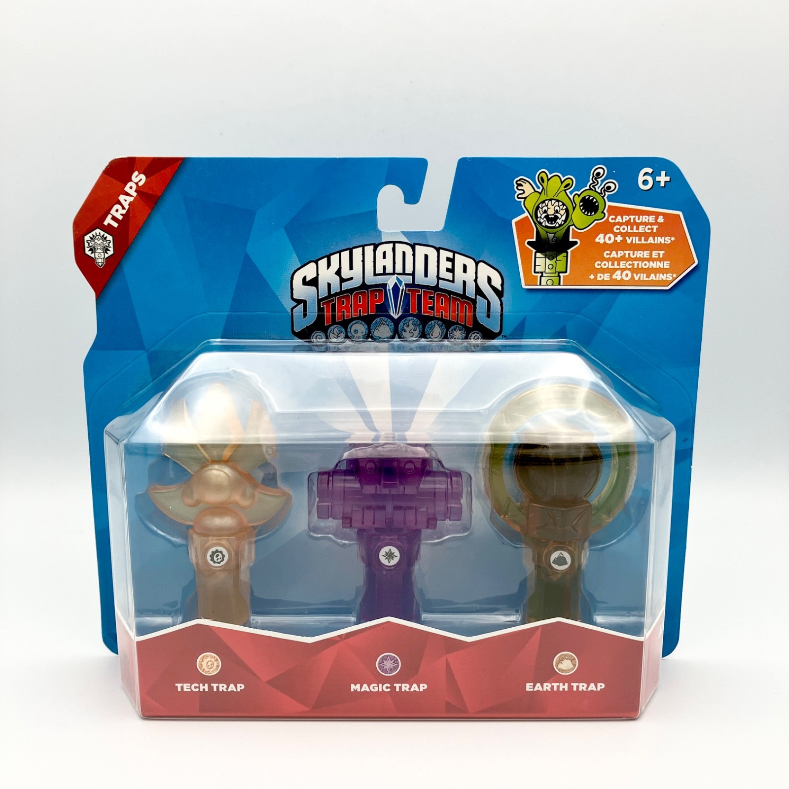 Skylanders Trap Team 3 Pack Tech Sceptre Magic Log Holder Earth Orb NEW SEALED