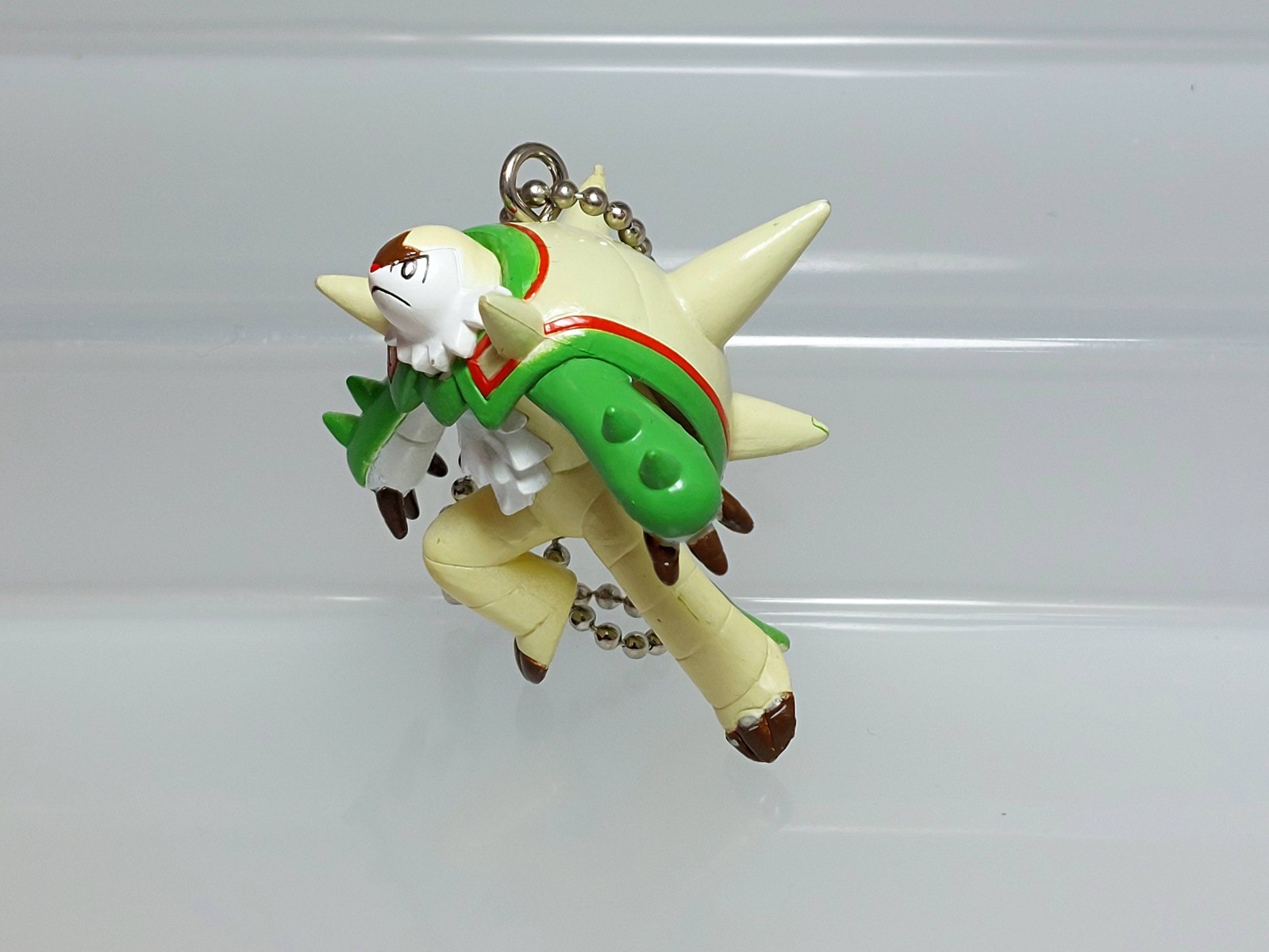 Chesnaught Brigarron Pokemon Figure Keychain Tomy T-ARTS 2014 Q02 1.8in