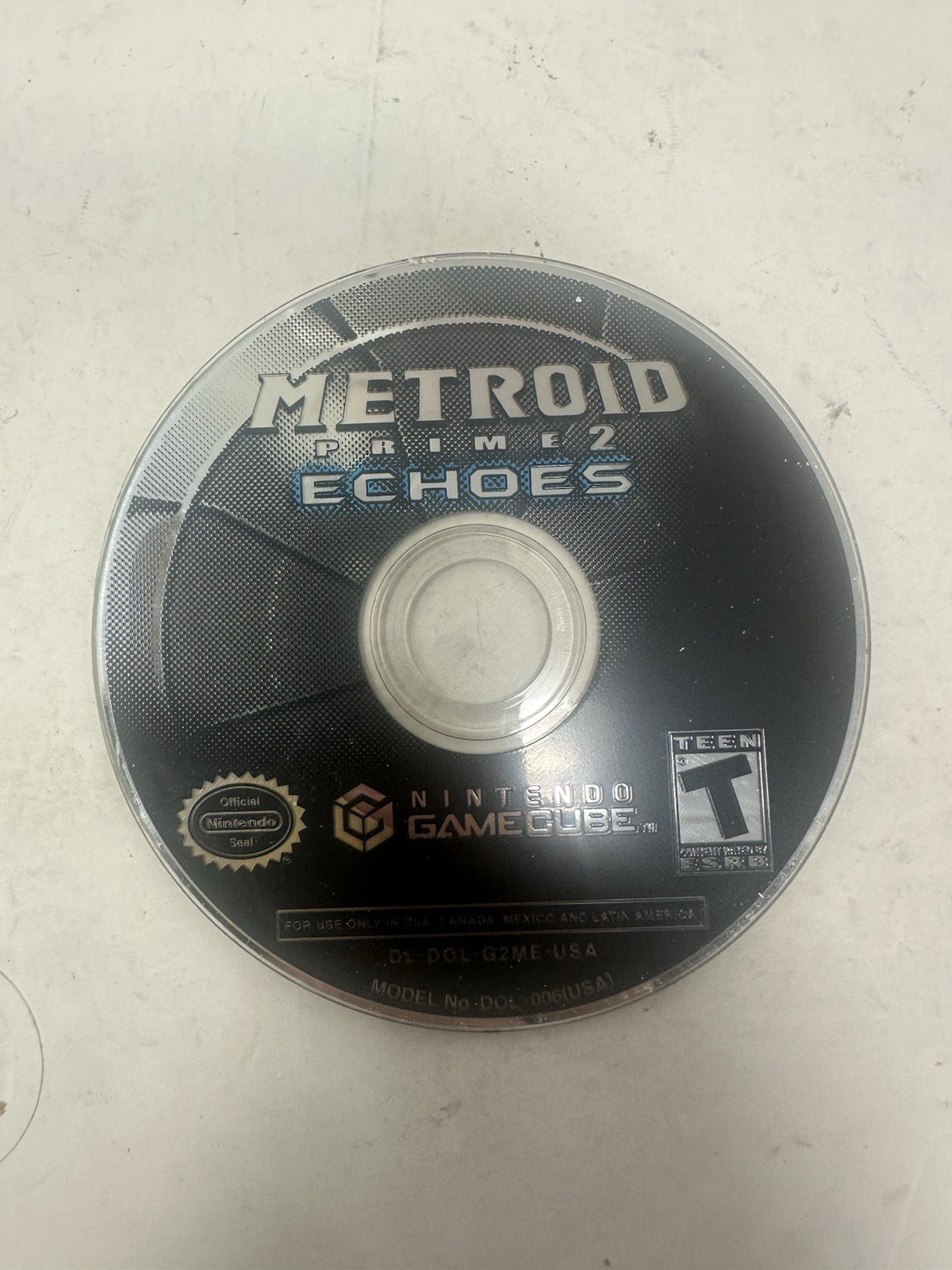 Metroid Prime 2 Echoes GameCube Game Disc Only Tested