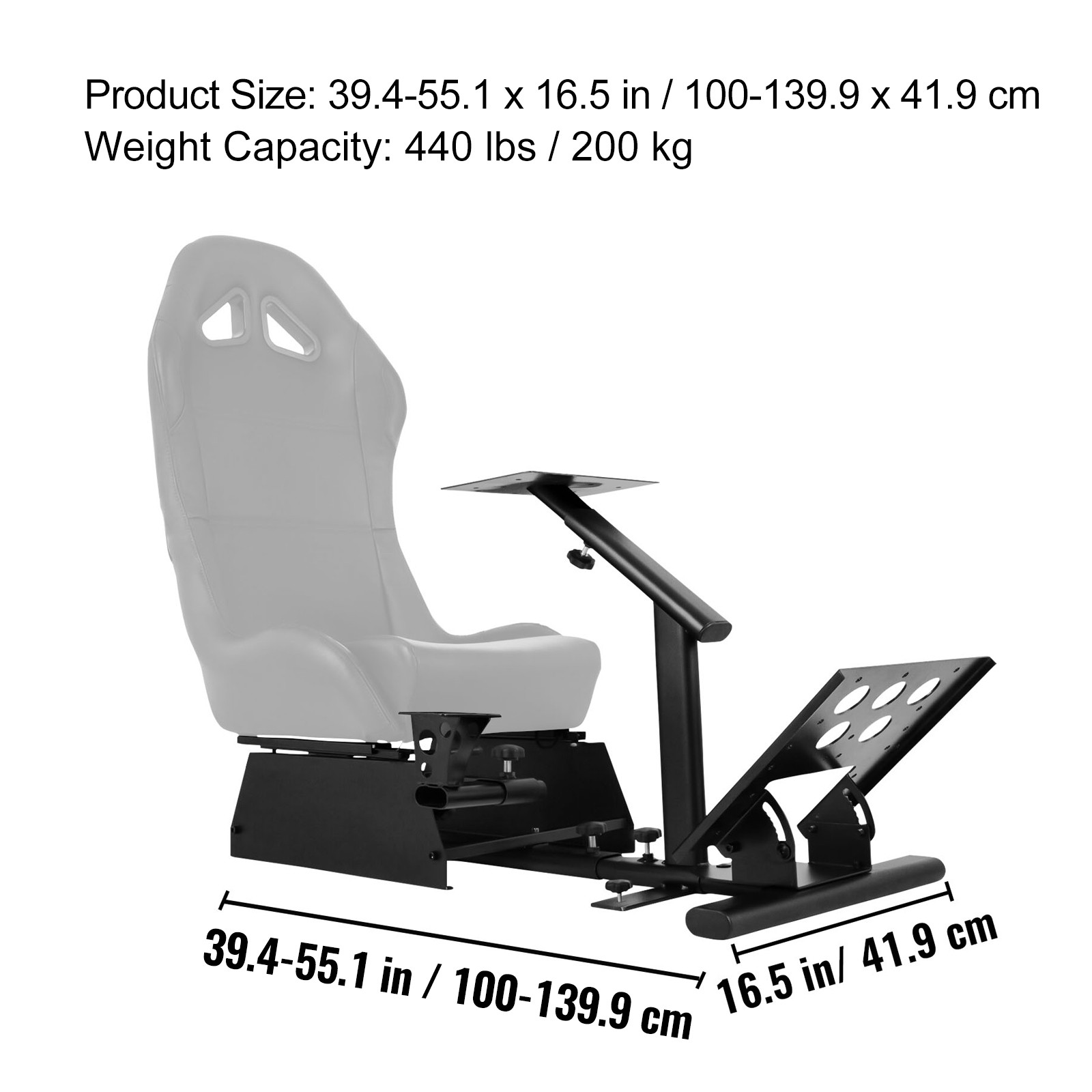 VEVOR Racing Simulator Cockpit Steering Wheel Stand for XBOX G29 G923 STAND ONLY