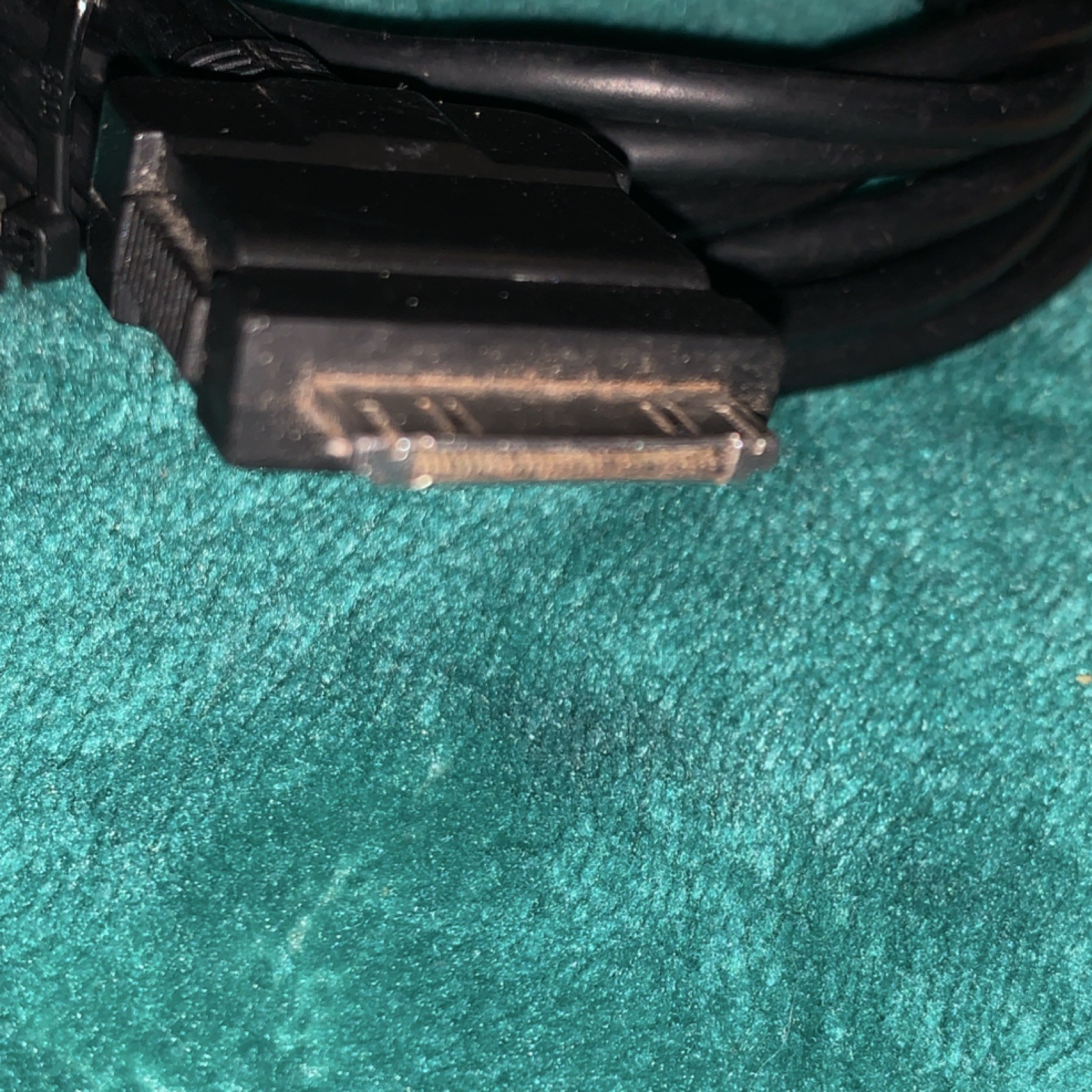 Black USB Wired Cable for Console, Plastic, USB to Proprietary Connector