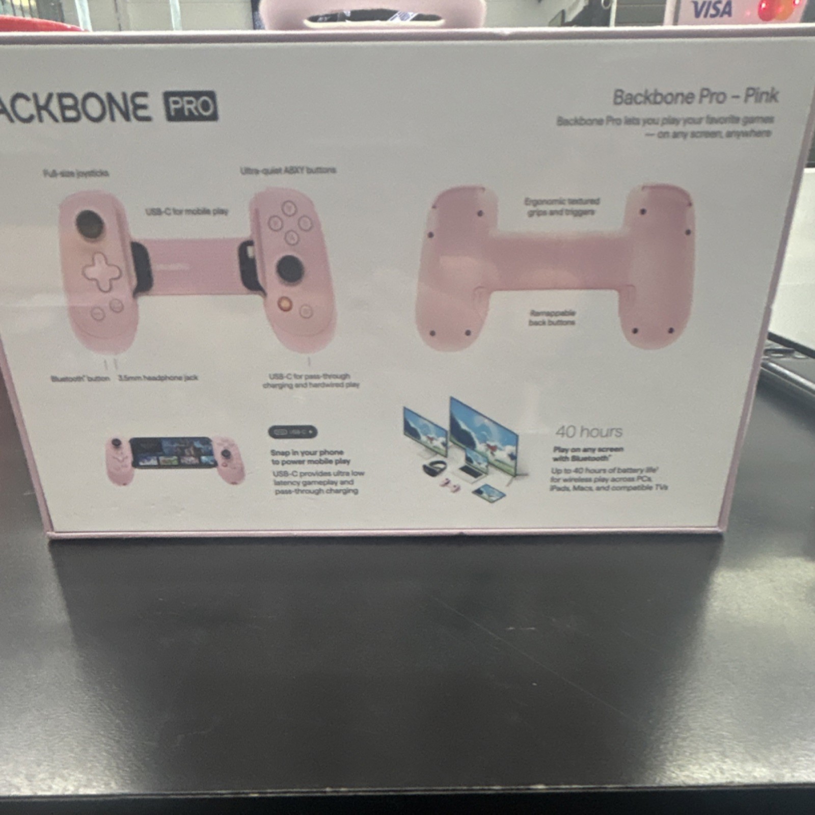 Backbone Pro Pink Mobile Controller USB-C Bluetooth for iPhone 15 Android ‘NEW’