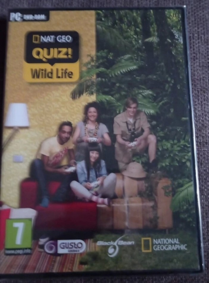 NAT GEO QUIZ! WILD LIFE PC COMPUTER DVD-ROM NEW SEALED