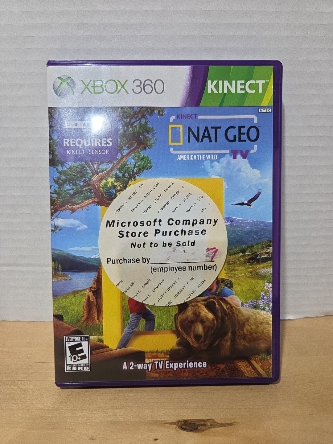 Kinect Nat Geo TV: America the Wild Microsoft Xbox 360 CIB EMPLOYEE COPY Tested