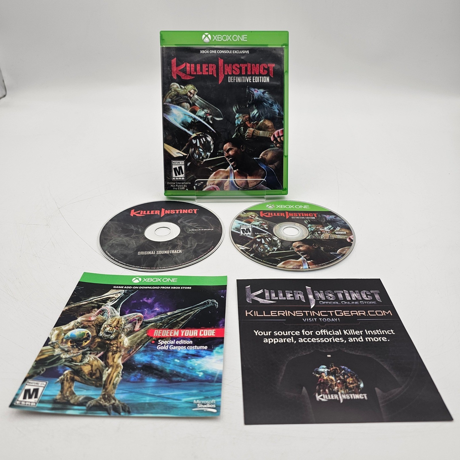 Killer Instinct Definitive Edition Xbox One with Soundtrack CD TESTED