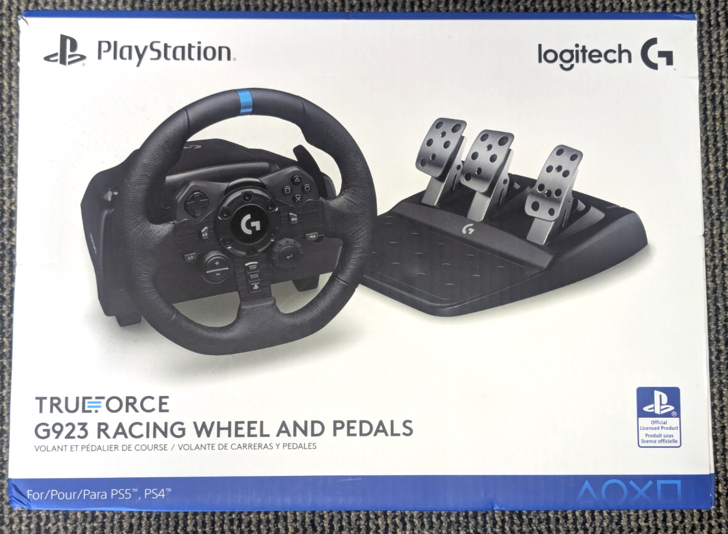 Logitech G923 TRUEFORCE Racing Wheel and Pedals for PS5, PS4 and PC 941-000147