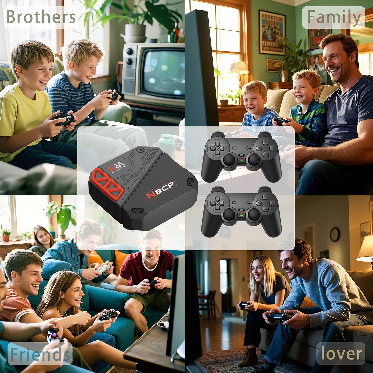 Internet-Enabled TV Game Console Kit for Competitive Multiplayer