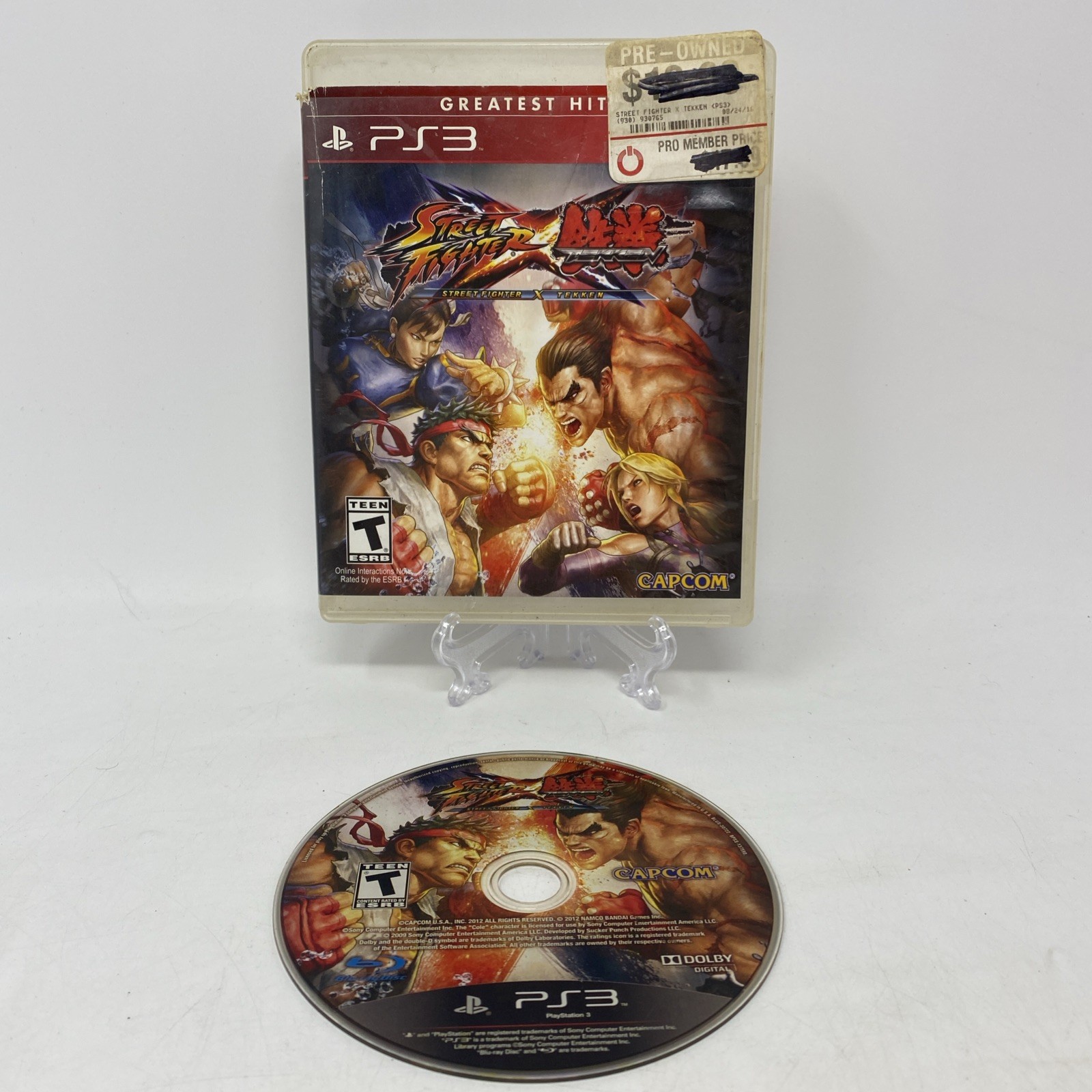 PS3 Street Fighter X Tekken 2012 Sony Playstation 3 Greatest Hits EUC