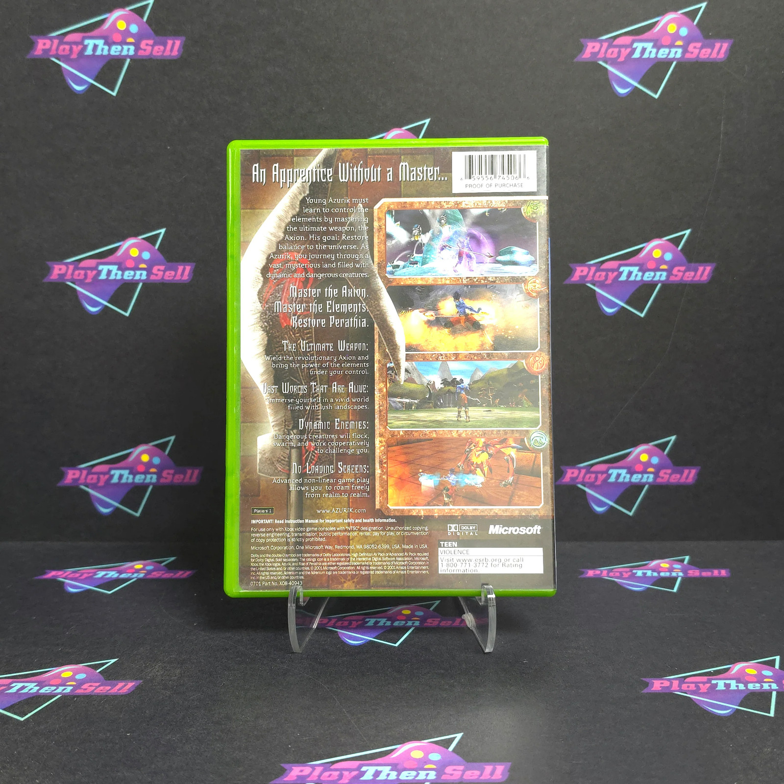 Azurik Rise of Perathia Xbox – Very Good – 1 Year Warranty