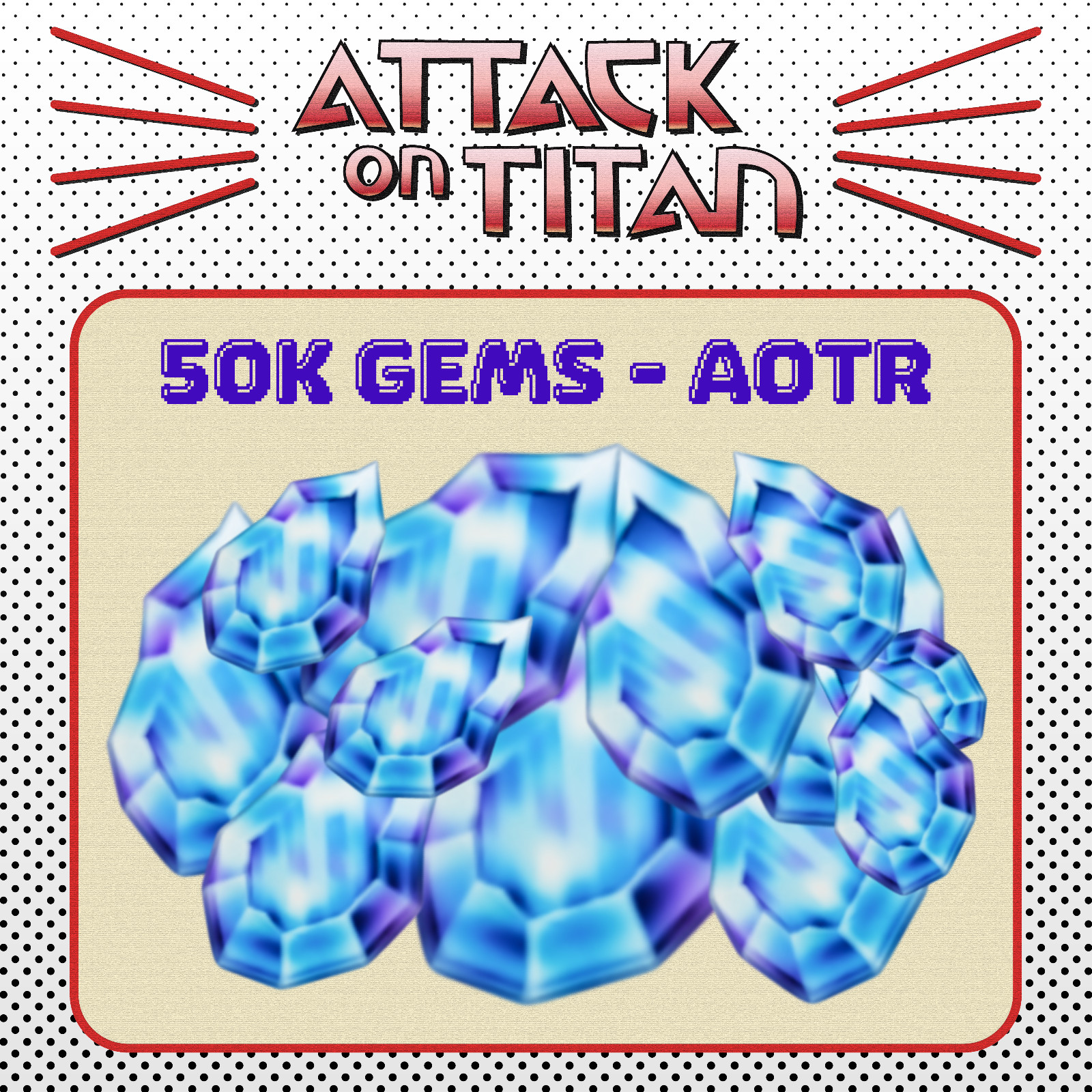 Gems Shop – Attack on Titan Revolution – AOTR Roblox | Cheap & Fast Delivery!