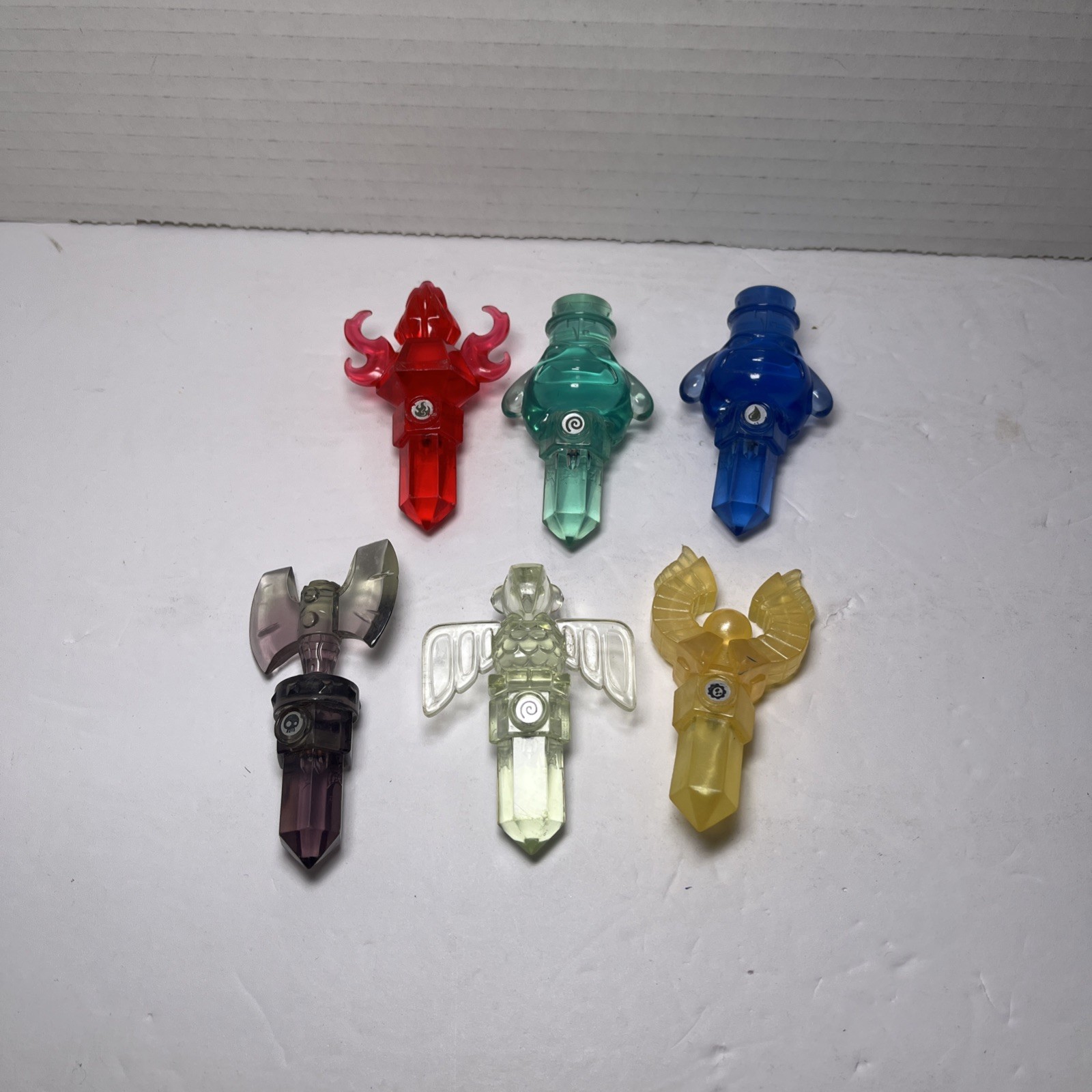 Lot of 6 Skylanders Trap Team Crystal Traps Teal Red Blue Black Clear Bundle