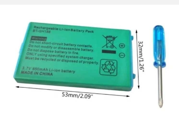 New Rechargeable Battery for Nintendo Game Boy Advance SP with tools