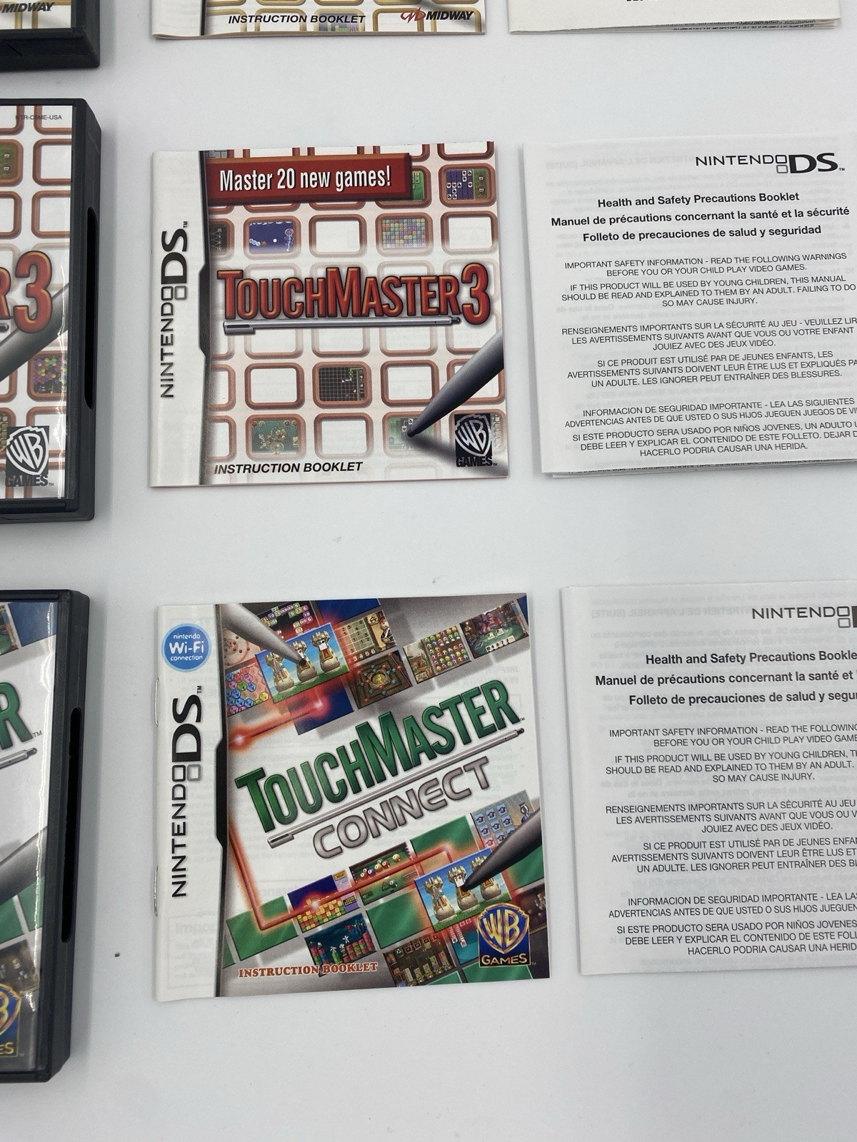 CIB Touchmaster LOT – 1, 2, 3 & Connect Nintendo DS 2DS 3DS NDS DSI Kids Puzzle