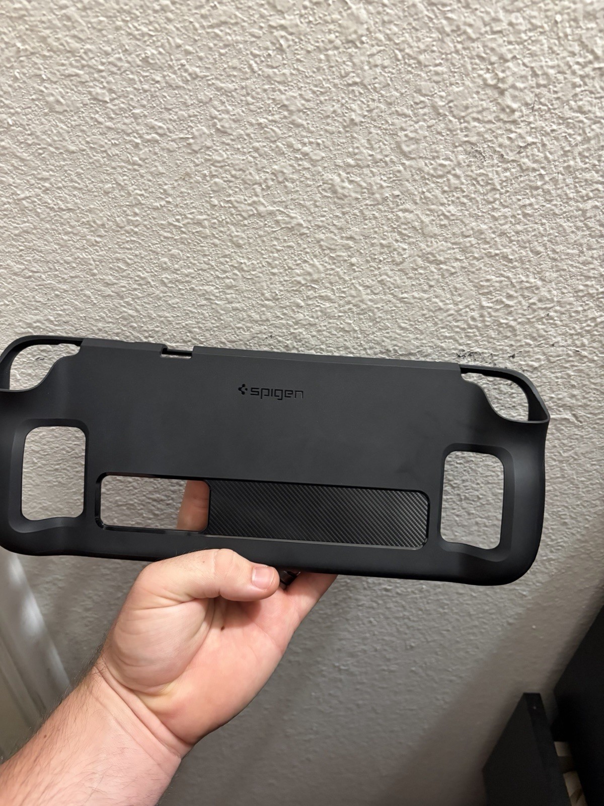 Spigen Rugged Armor TPU Shell for Valve Steam Deck, Black Anti-Scratch