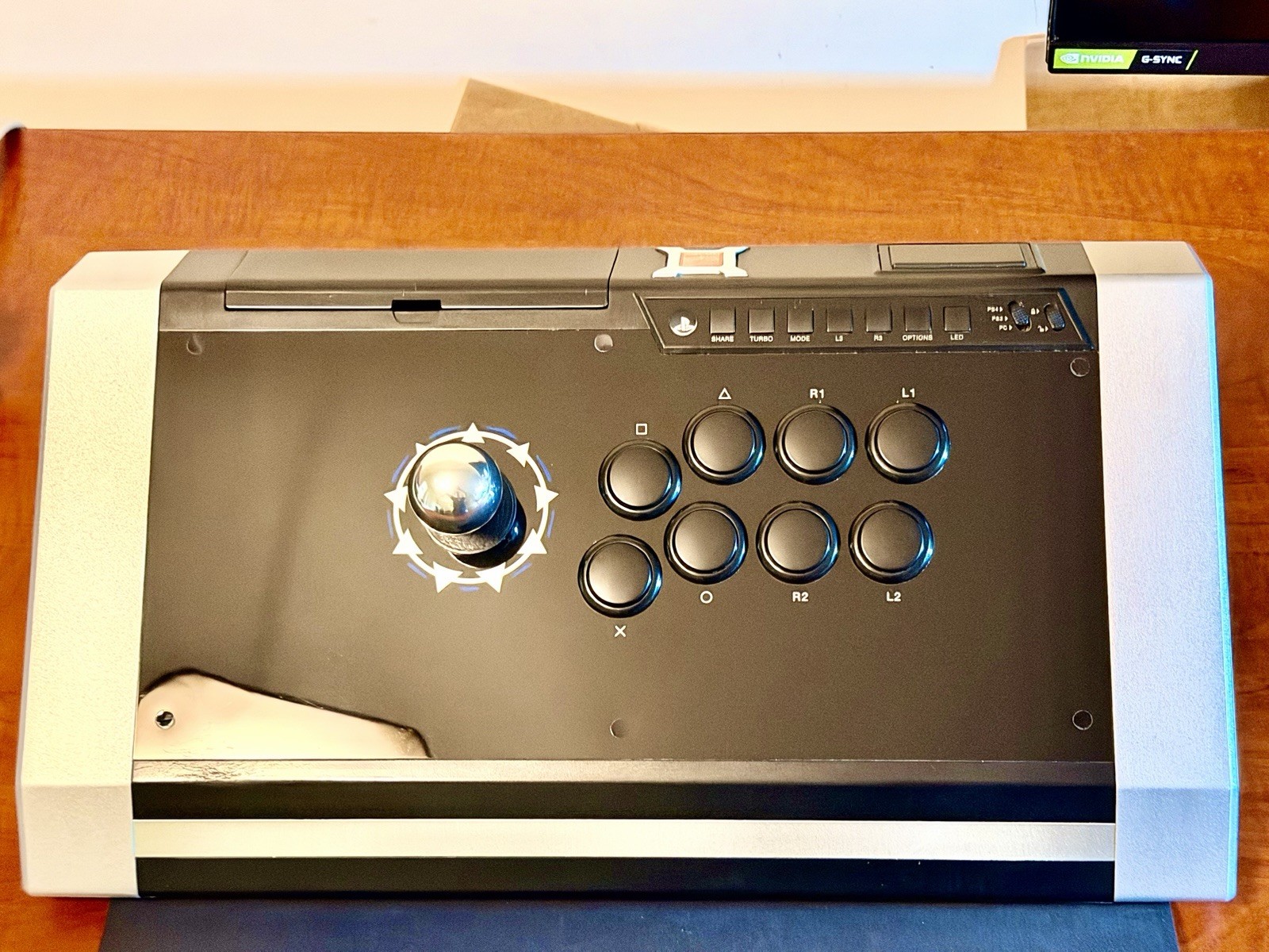 Qanba Obsidian Arcade Fight Joy Stick Q3-PS4-01 PS4 PS3 PC Tested Black/ Silver
