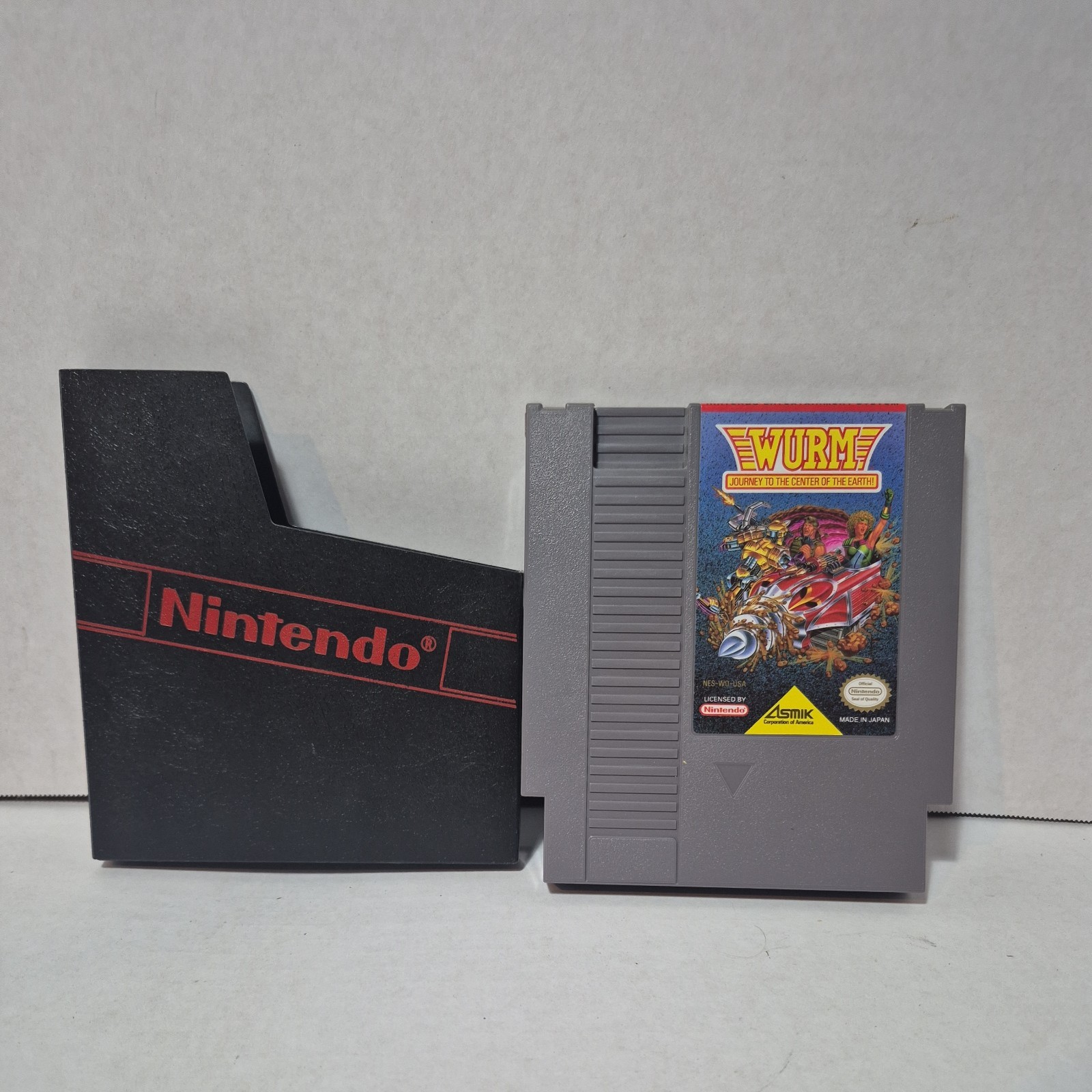 Wurm: Journey To The Center Of The Earth NES Nintendo With Game Holder