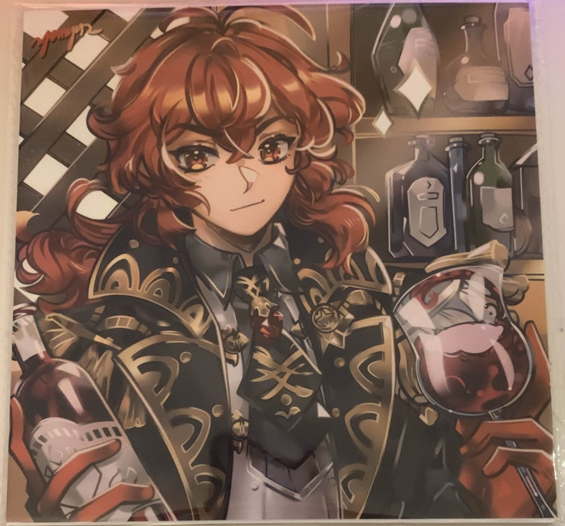 Yangosart Genshin Impact Diluc Ragnvindr Small Print Hoyoverse Anime Merch