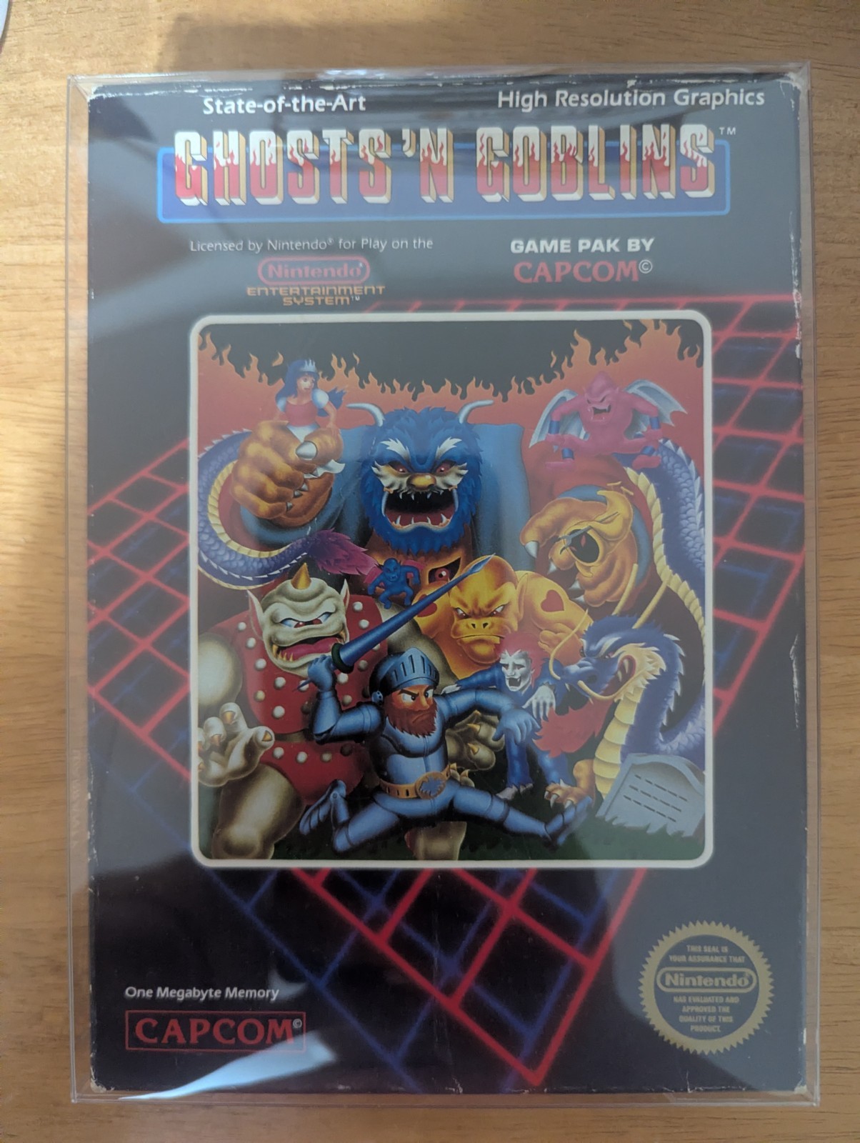 Ghosts ‘n Goblins (Nintendo Entertainment System, 1986) Box And Cart No Manual