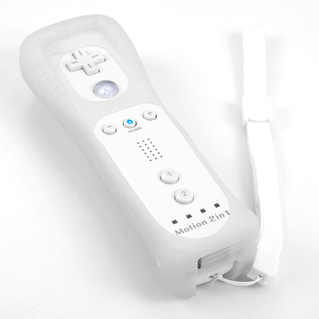 2X Built in Motion Plus Remote Controller+Nunchuck For Wii U & Wii Console White