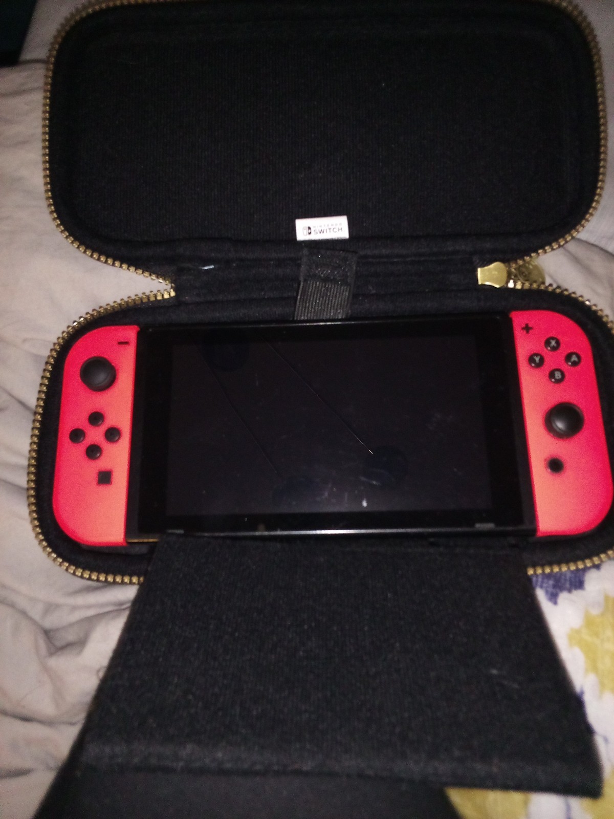 Nintendo Switch HAC-001 Console w/ Red Joy-Con, 32GB 1080p Wi-Fi Region Free.