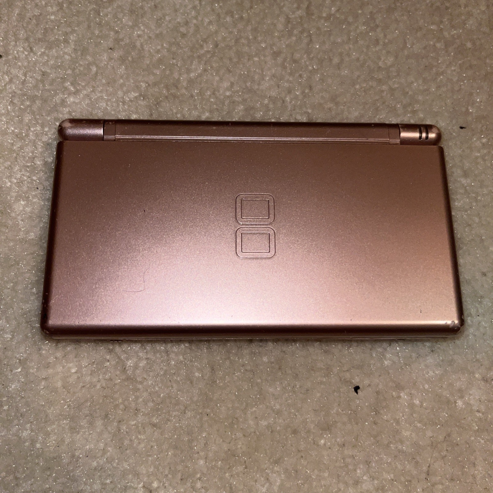 Nintendo DS Lite Metallic Rose Gold /Pink Handheld Console USG-001 Tested Read!