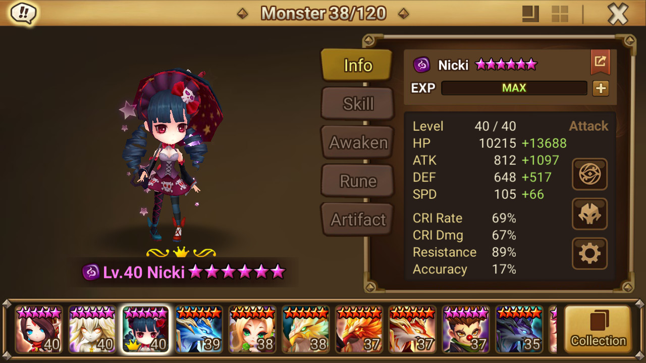 3LD Summoners War [Europe] Fermion + Nicky + Birgitta
