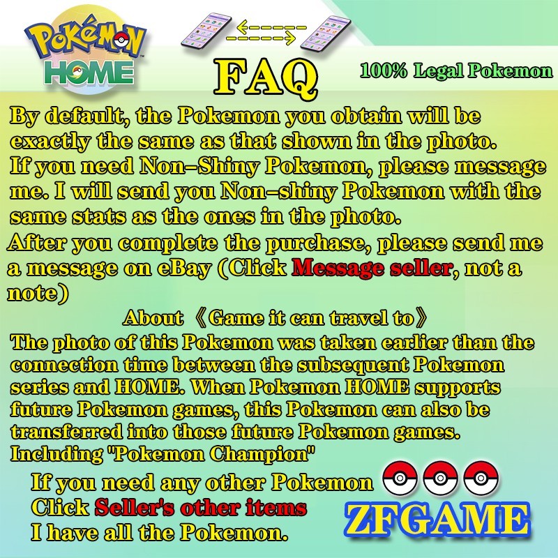 ✨6IV Eternal Flower Floette + EVS🚀 POKEMON HOME✨Champions✨Online delivery⚡