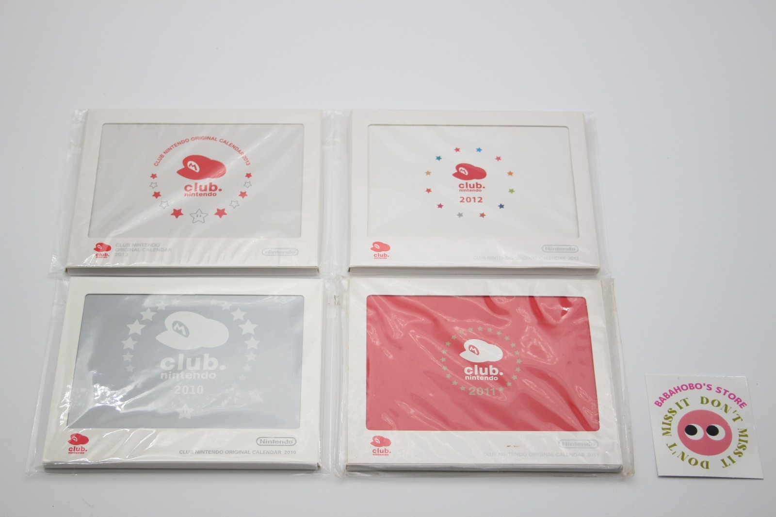 Club Nintendo Rewards Calendar Bundle 2010 – 2013 from Japan New | Unopened
