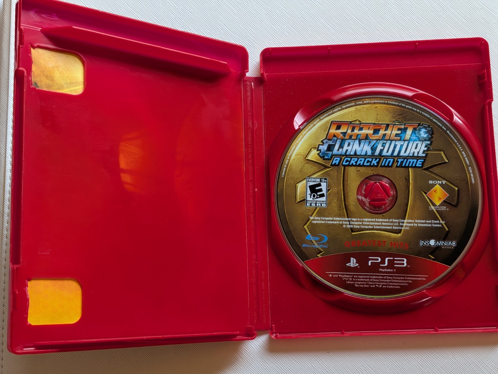 Ratchet Clank Future A Crack in Time (Playstation 3, PS3) GH* No Manual – Tested
