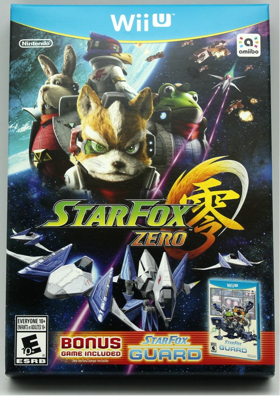 Star Fox Zero + Bonus StarFox Guard US NTSC Release WiiU Wii U Factory Sealed