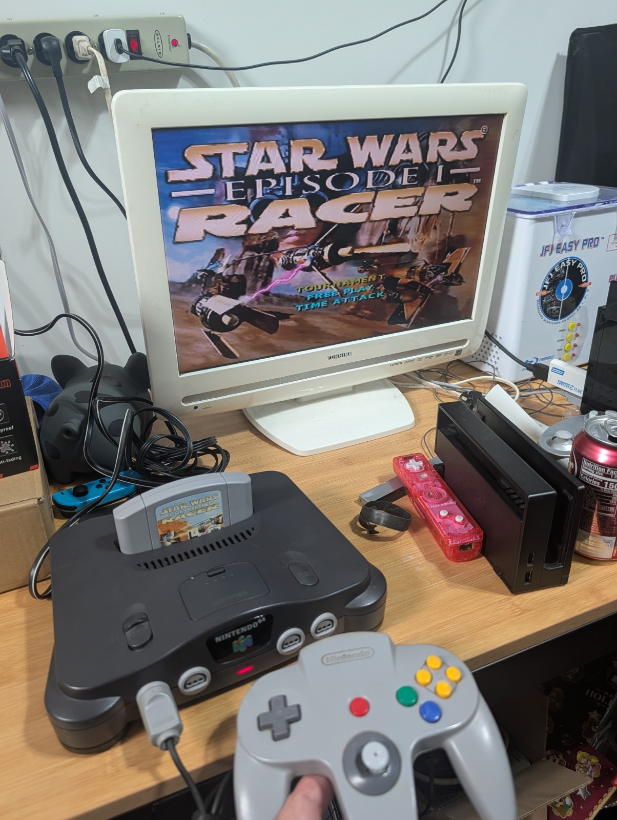 Nintendo 64 Console With Two Controllers Tested Working