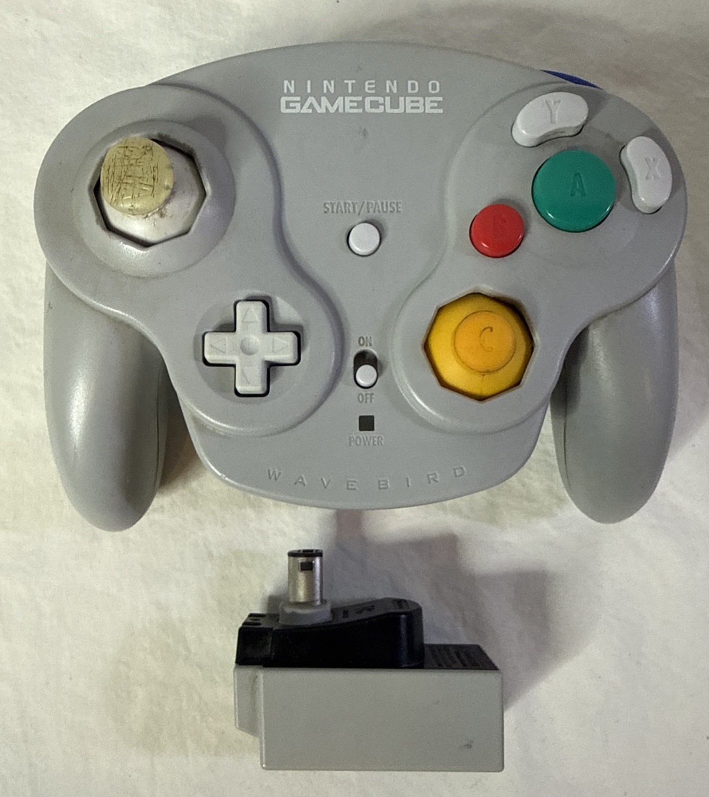 Nintendo GameCube WaveBird Wireless Controller with Receiver – Tested & Working