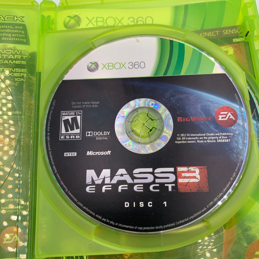 Mass Effect 3 (Xbox 360, 2012) Electronic Arts Third-Person Shooter Video Game